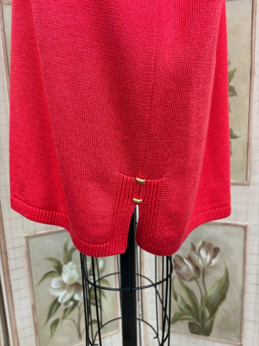 Vintage Escada Sweater, Red - Picture 3 of 5
